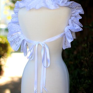 White Lace Collar - Fashion Neck Ruff for Burlesque or Elizabethan Costume image 4