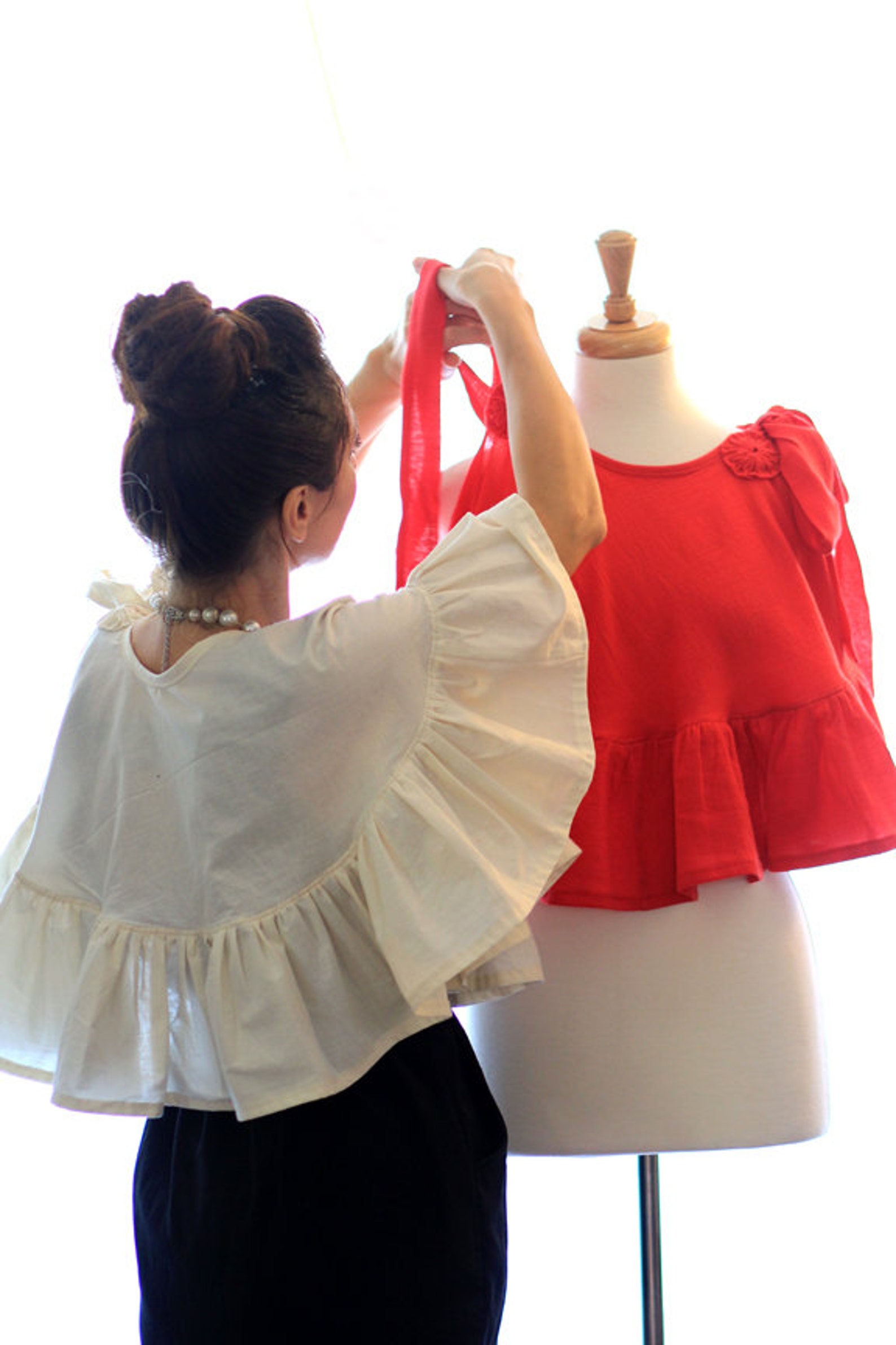 Women's Summer Top Cotton Gauze Beach Cover Up Shirt Etsy