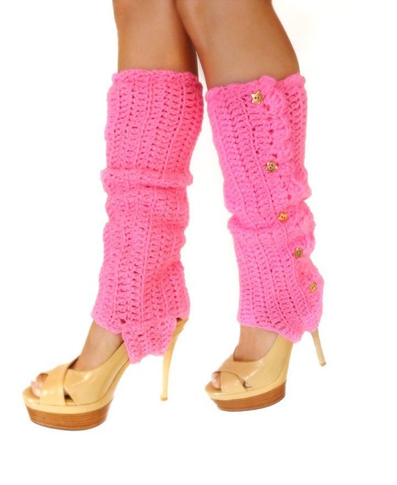 Leg Warmers with Stirrups - Hot Pink - Lots of Colors