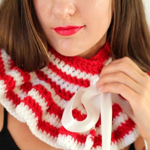 Candy Cane Striped Neck Warmer by Mademoiselle Mermaid image 1