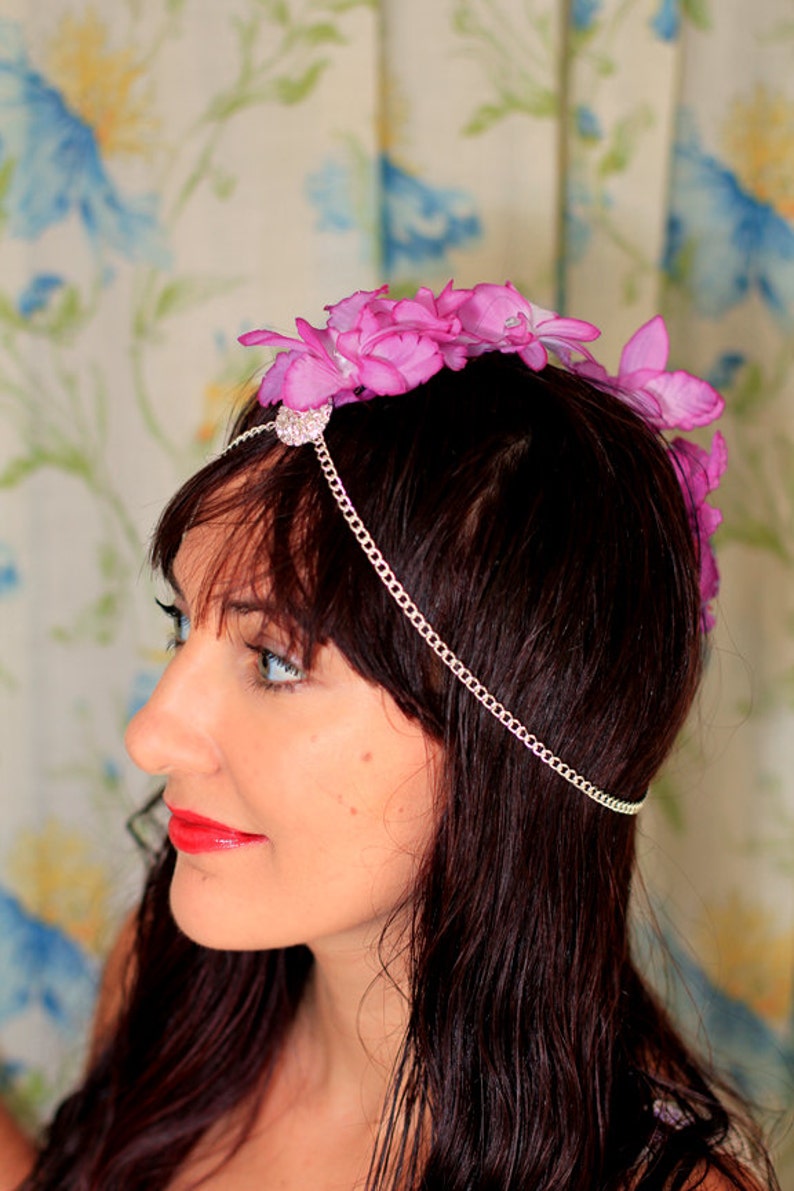 hippie flower headpiece