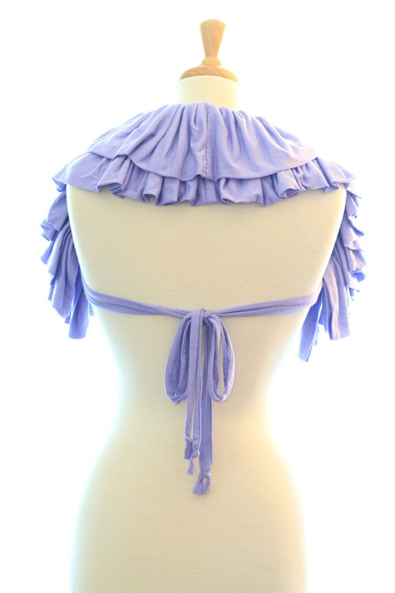 Jersey Knit Ruffle Scarf in Lavender - Available in 24 Colors by ...
