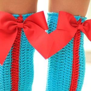 High Fashion Leg Warmers Vixen Leggings with Bows image 2