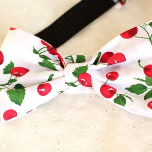 Rockabilly Cherry Print Bow Headband by Mademoiselle Mermaid image 4