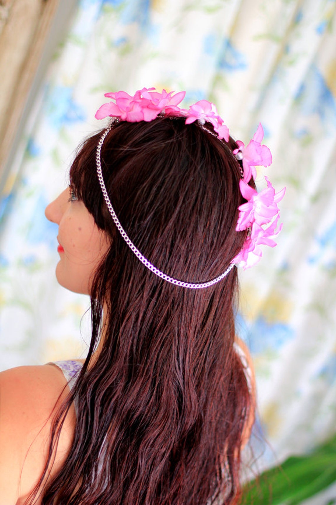 hippie flower headpiece