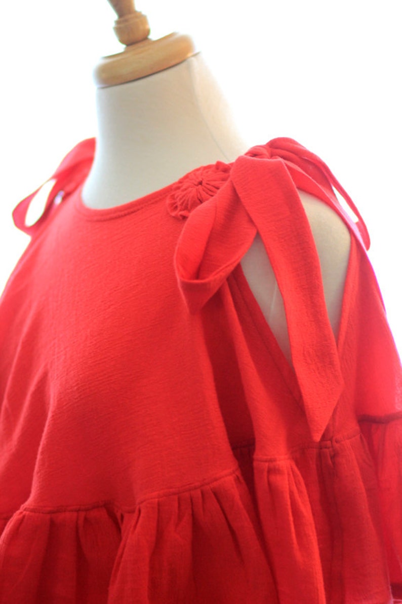 Women's Summer Top Cotton Gauze Beach Cover Up Shirt Etsy