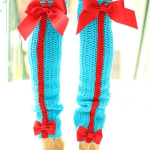 High Fashion Leg Warmers Vixen Leggings with Bows image 3