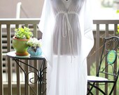 Kaftan Maxi-Kleid - Strand abdecken Kaftan in weißen Baumwoll-Gaze - viele Farben