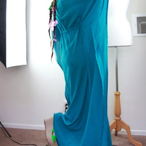 Teal Kaftan Maxi Dress Cotton Gauze Beach Cover Up Women's Maxi Caftan Dresses Lots of Colors image 4