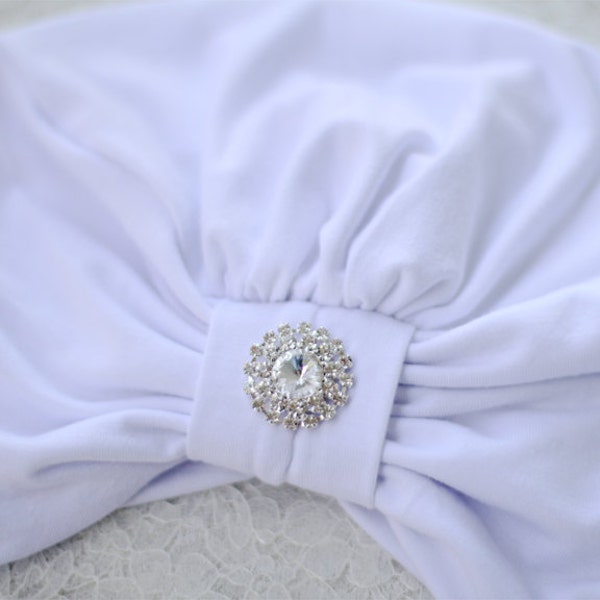 White Turban -  Kundalini Yoga Turban - Hair Turbans for Women - Jersey Knit Head Covering - White Turban Headwrap - Lots of Colors