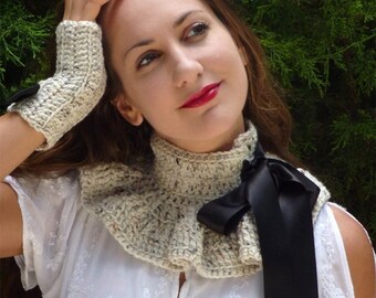 Vrouwen modale FALSE kraag kraag hals cover lus Accessoires Sjaals & omslagdoeken Kragen & slabben Kraag hals 