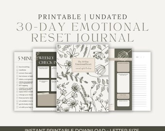 Het emotionele reset-dagboek van 30 dagen – afdrukbare pdf