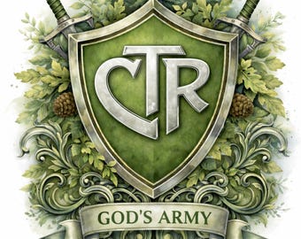 CTR Shield Digital Download, Baptism Gifts, Religious Art (png, jpg,