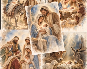 Weihnachten, Heilige Familie, Krippe, Jesus, Christliche Kunst, Wandbilder, Mormonen, Jugend, Frauenhilfsvereinigung
