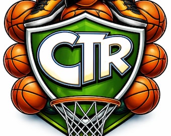 Basketball CTR-Schild, Einladung zur Taufe, Programm (Digitaler Download)