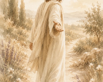 2026 LDS youth theme, Jesus Art, Savoir prints, Redeemer,  8x10, 16x20 digital downloads, Walk with Me, Christian Art, bonus coloring page