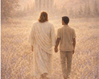 Tema artistico per i giovani LDS del 2026, stampa di Gesù Cristo (download digitale 8x10, 16x20)