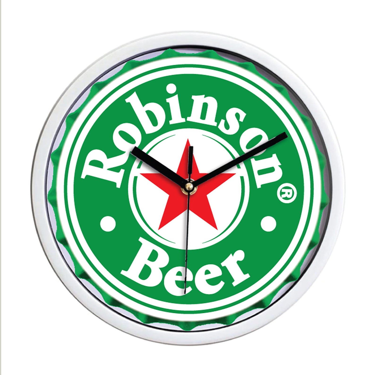 Personalized Heineken Beer Inspired Wall Clock Etsy