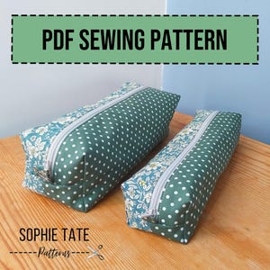 Pencil Case, Sewing Pattern, PDF File