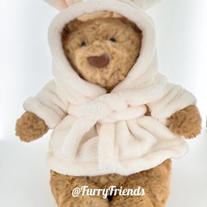 Handmade bartholomew bear bathrobe outfit clothes -fit 10inch medium size