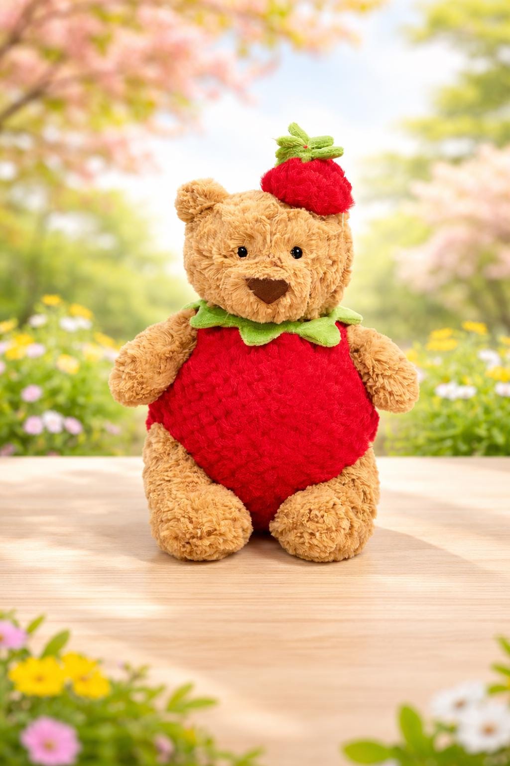Strawberry Bartholomew Bear Jellycat - Etsy