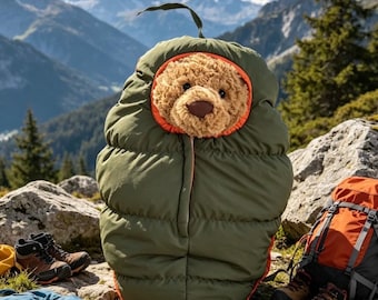 Bartholomew björn söta kläder outfits - Vandring Camping Sovsäck