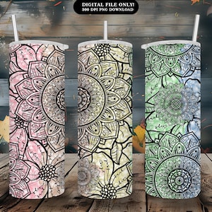 Cuss Word Mandala | Swear Word Tumbler Design | 20 oz Hidden Cuss Words Mandala | Hidden Cuss Words Mandala Design Wrap Sublimation
