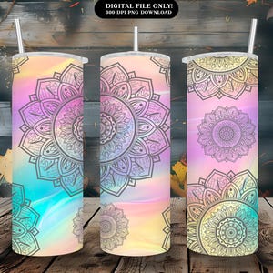 Cuss Word Mandala | Swear Word Tumbler Design | 20 oz Hidden Cuss Words Mandala | Hidden Cuss Words Mandala Design Wrap Sublimation