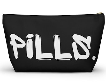 Pills Pouch: Black & White Medicine Bag, Emergency Kit