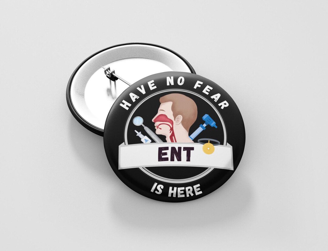 ENT Doctor Pinback Button: Ears Nose Throat Medical Badge - Etsy