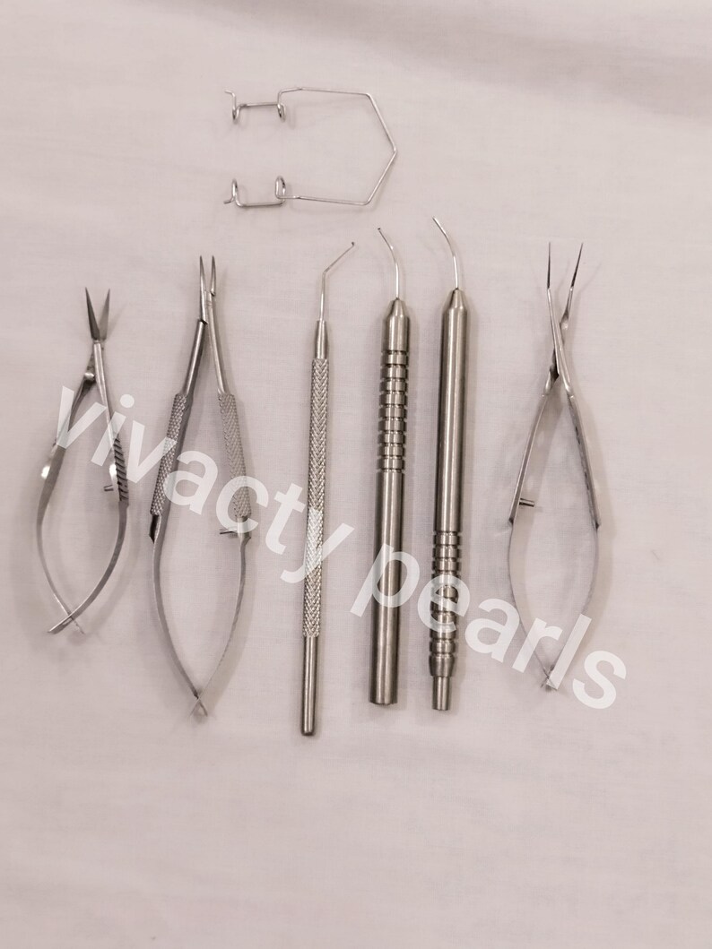 Professional Ophthalmic Instrument Set | Capsule Scissors, Corneal ...