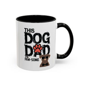Hund Papa ist Pfote Einige Becher, lustiger Hund Vater Kaffeetasse, Geschenk für Hundeliebhaber, Haustierbesitzer Keramikbecher, Welpen Vater Geburtstagsgeschenk, Hund Papa Becher