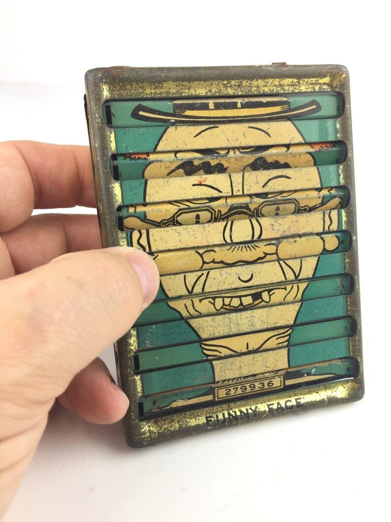 Rare & Vintage APEX Funny Face Tin Litho Toy USA Etsy