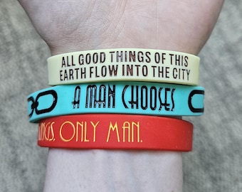 Bioshock Bracelets | Silicone Wristband | Rapture Andrew Ryan Inspired