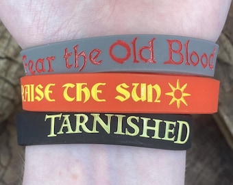 Souls Bracelets | Silicone Wristband | Dark Souls Elden Ring Bloodborne Inspired