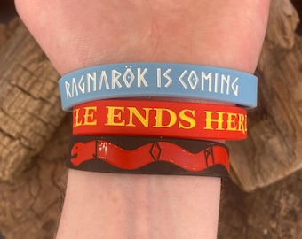 God of War Bracelets | Silicone Wristband | Mythology Kratos Atreus Greek Pantheon Inspired