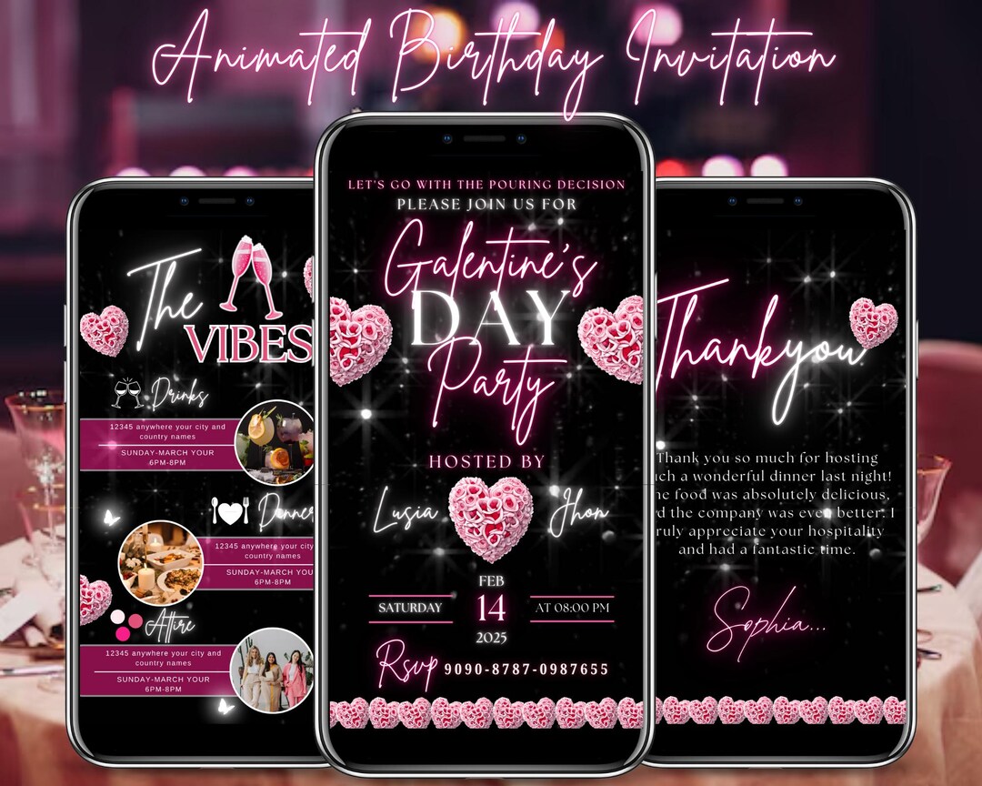 Galentine's Girls Night Invitation,valentine's Party Invitation,pink ...