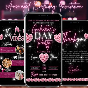 Galentines Mädchen Nacht Einladung,Valentinstag-Einladung, rosa Galentine Party digitale Vorlage, sofort download diy, lustig, bearbeitbar