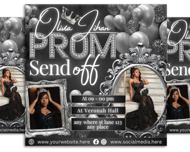 Prom Send off Flyer Template - Etsy