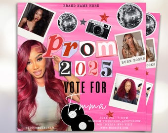 Vote For Me | Prom & Homecoming Class Campaign Flyer