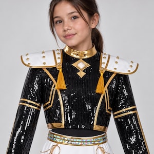 rumi golden dress Rumis Costume Dark Blue Earrings