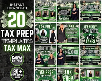 Panfleto de Impostos, Panfleto de Impostos para 2025, Pacote de Preparação de Impostos, Panfleto de Preparação de Impostos, Instagram de Preparação de Impostos, Modelo de Preparação de Impostos, Preparação de Impostos