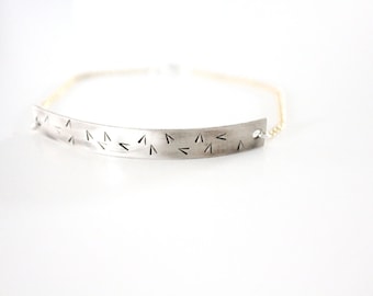 Sterling silver minimal bracelet