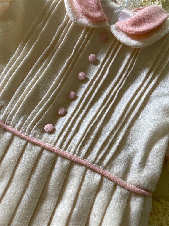 Vintage wool dress for little girl - image 10