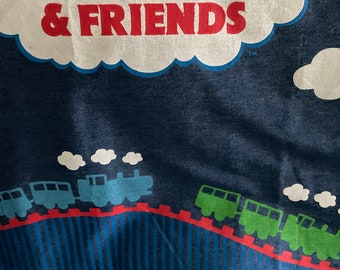 Vintage Thomas the Train and Friends Denim Pillow Sham