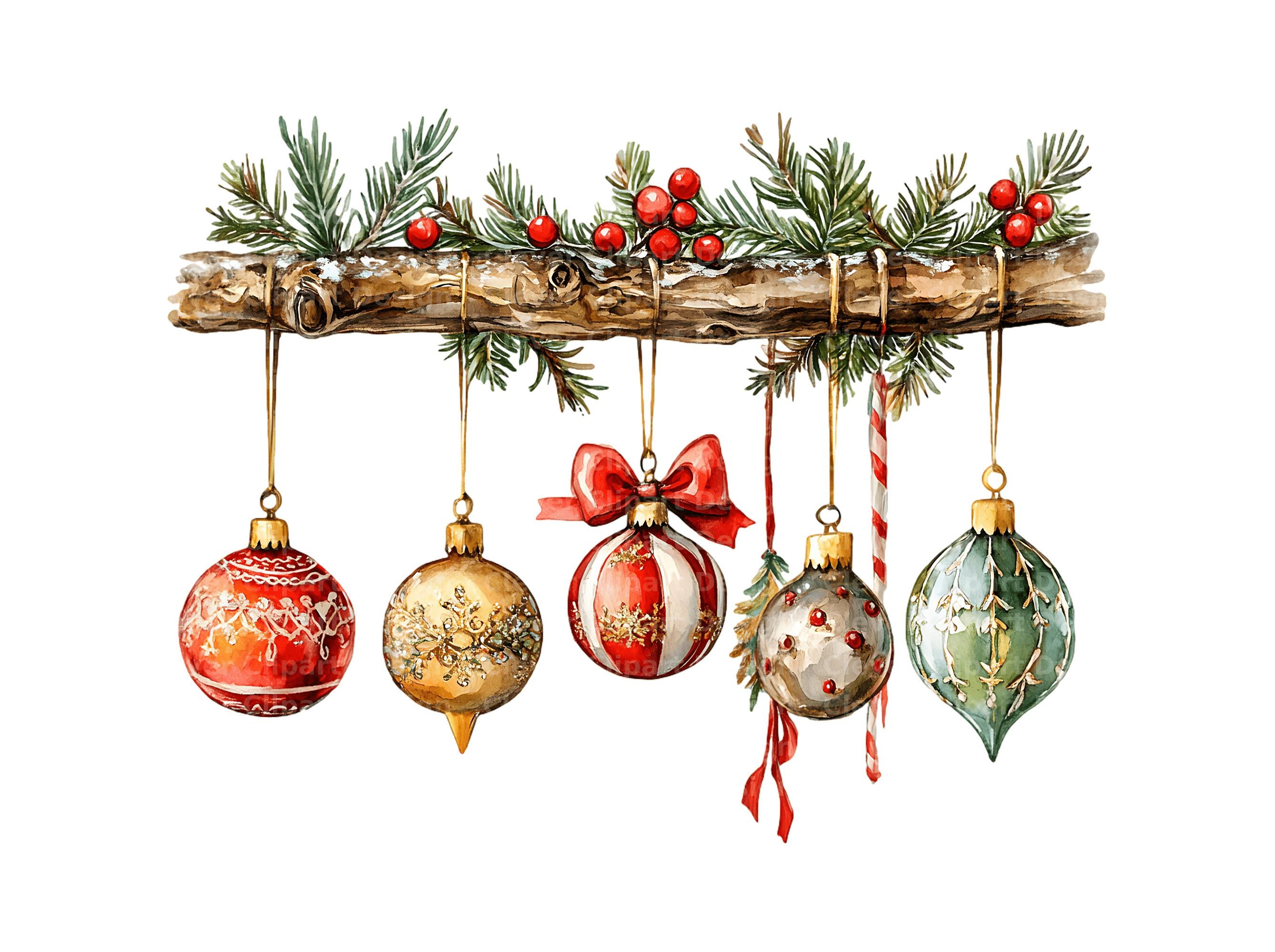 Pallina Natale Infrangibile 8cm - Design Vintage Rustico Per Albero Decorazioni