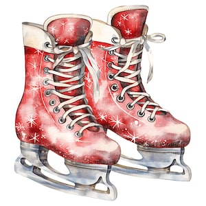 10 Ice Skates Clipart, Skating Shoes Clipart, Christmas Ice Skates, Winter Ice Skates, Ice Skates Art, Ice Skating Clipart, Ice Skates PNG