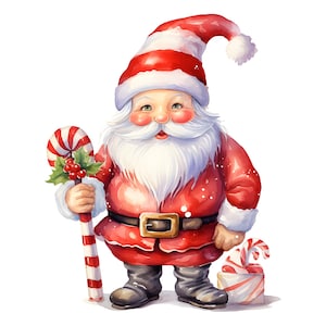 10 pequeños gnomos navideños - Enanitos navideños (Descarga digital PNG/JPG)