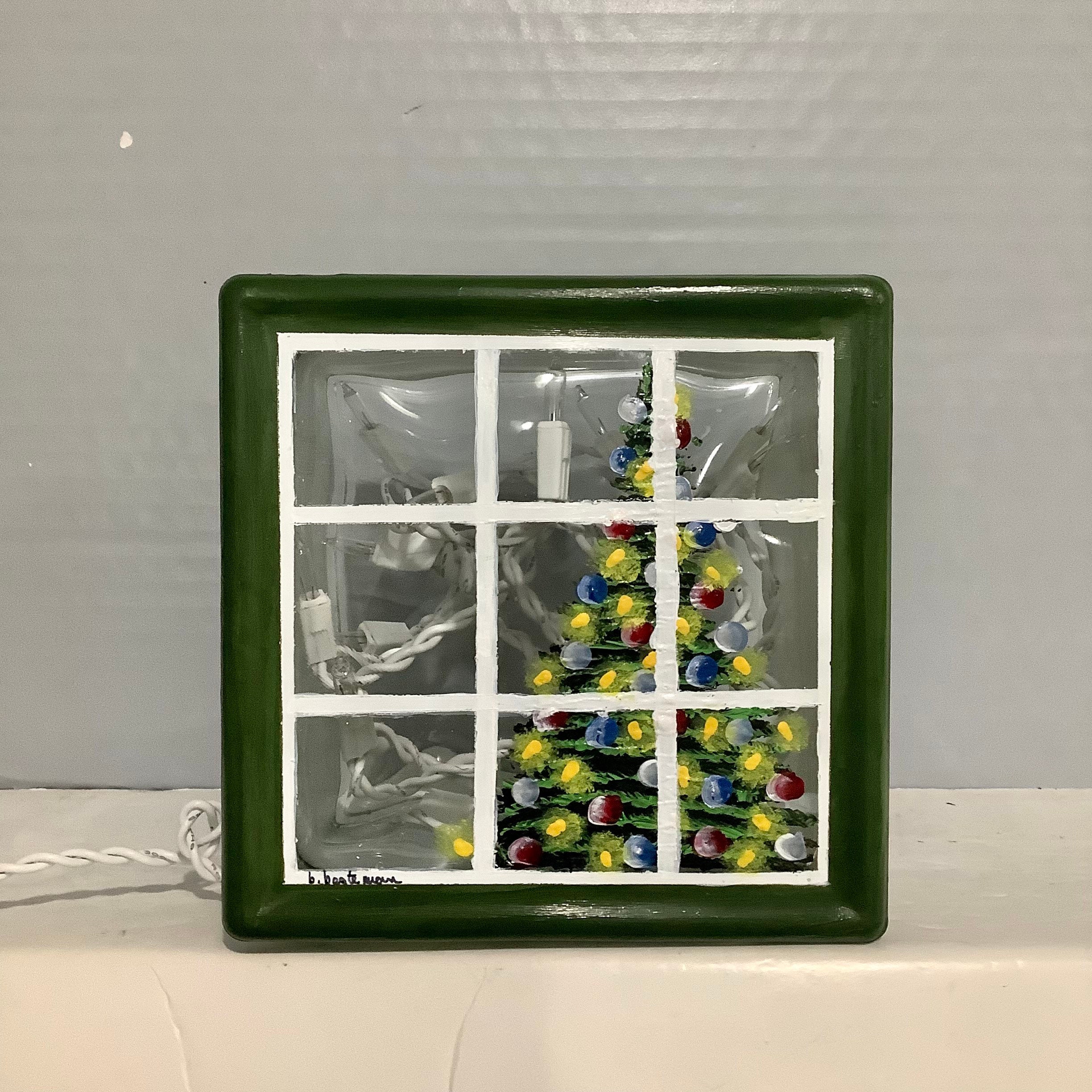 Window Tree Light Glass Block Light-tree in Window-night Light Lamp - Etsy