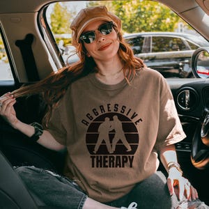 Jiu-Jitsu T-shirt, Aggressive Therapy, Grappling Shirt, Martial Arts Gift, BJJ Tee, Unisex Graphic Tee Jiu-Jitsu Gift